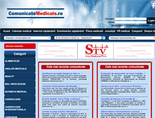 Tablet Screenshot of comunicatemedicale.ro